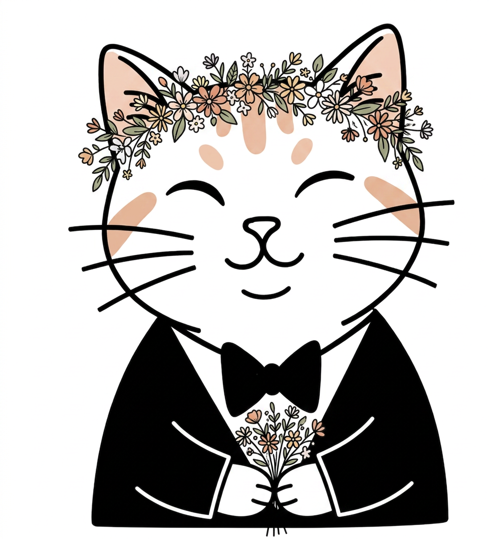 Wedding cat